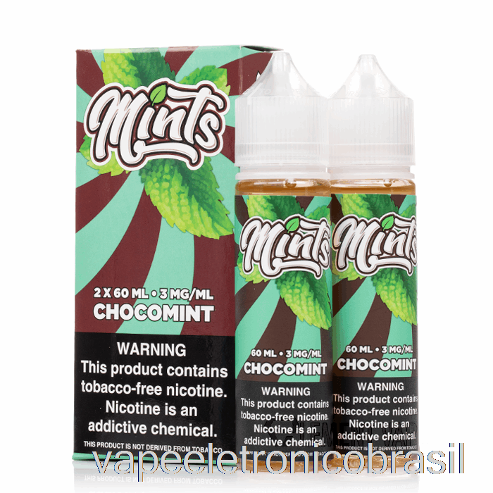 Vape Eletrônico Chocomint - Mentas Vape Co - 120ml 3mg